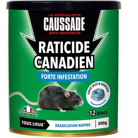 Caussade CARSPT100 Rats & Souris - 10 Pâte Appât prêt à l'emploi