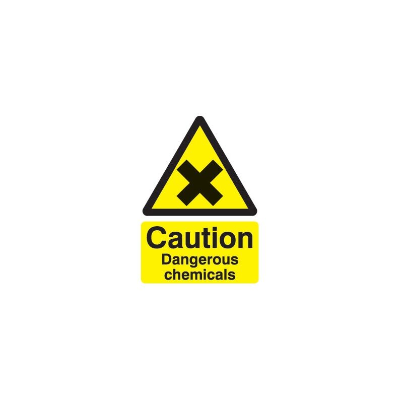 Sitesafe - Dangerous Chemicals Rigid pvc Caution Sign - 148 x 210mm