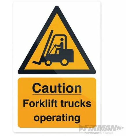 Safety Sign - 'In Operation - Only One Person At A Time' 150x200mm Self Adhesive Vinyl Workplace Sign