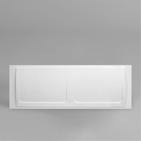 NES HOME Cavalier Bathroom High Gloss White Acrylic Modern Front Bath Panel 550mm X 1700mm