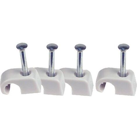 Cavaliers / Pontets à Clouer – 8mm – Gris – Lot De 100 – Neuf