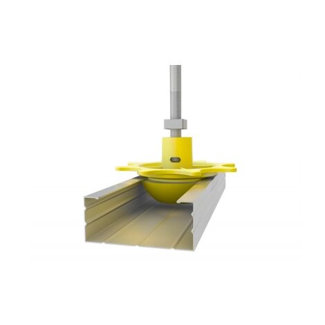 Isover – Cavalier Intégra Zen – Longueur 36 mm – Boîte de 50 unités – Compatible avec tiges filetées standard – Installation facile avec ailettes