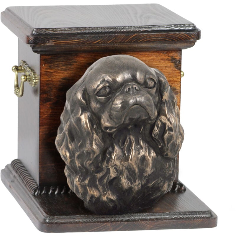 Cavalier King Charles Spaniel II - urne pour cendres de chien avec statuette, urne élégante pour chien, urne unique avec buste de chien par Art-Dog