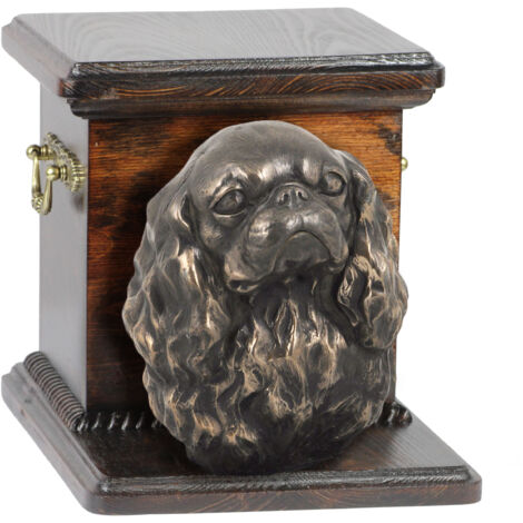 Cavalier King Charles Spaniel II - urne pour cendres de chien avec statuette, urne élégante pour chien, urne unique avec buste de chien par Art-Dog