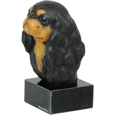 Cavalier King Charles Spaniel - statuette peinte, figurine, réalisée par l'artiste, marque Art-Dog