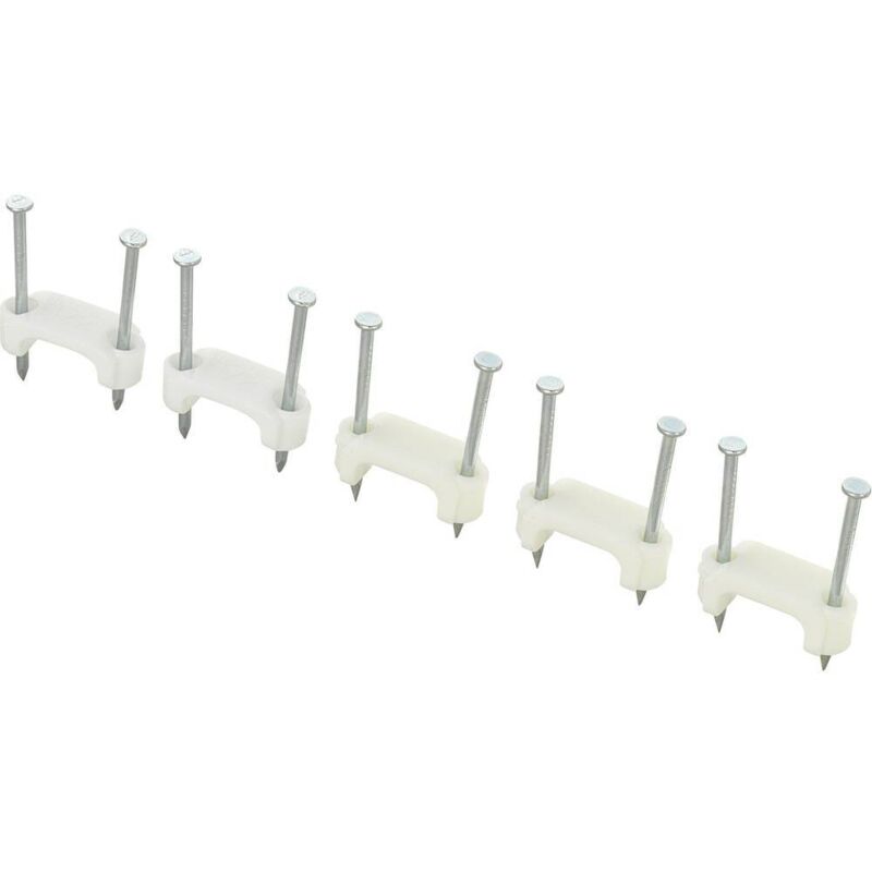 Tru Components - cavalier pour plage de ø: 12.50 mm (max) TC-DNF13203 1593093 blanc 100 pc(s)