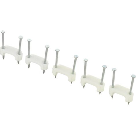 CAVALIER POUR PLAGE DE Ø: 12.50 MM (MAX) TRU COMPONENTS TC-DNF13203 1593093 BLANC 100 PC(S)