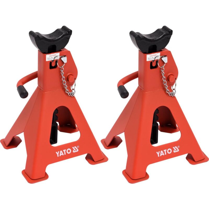 Cavalletti cric per auto 3 Tonnes - Cavalletti a cremagliera (2pz)