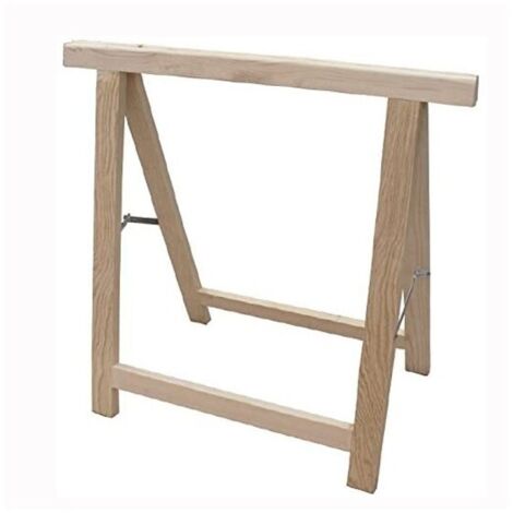 Cavalletto in Legno Portata 100 kg Lavori Pittore Scrivania Officina Pieghevole