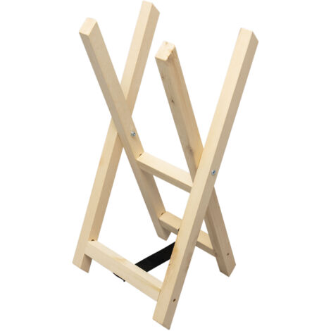 Cavalletto in legno WERKAPRO con 2 supporti per il taglio della legna