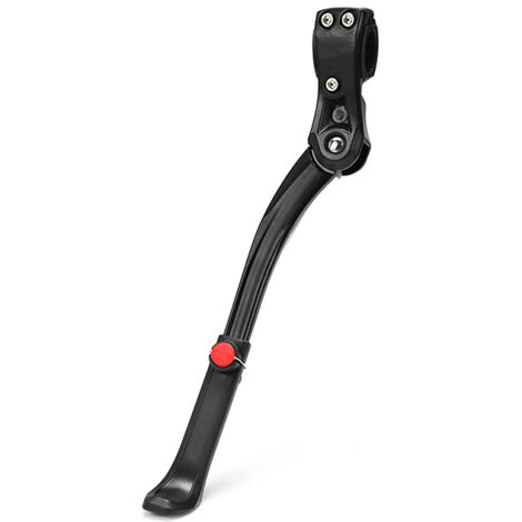 Cavalletto laterale unisex per bicicletta – Robusta lega di alluminio, antiscivolo, regolabile in altezza, per mountain bike e bici da strada da 24–29 pollici, nero 02