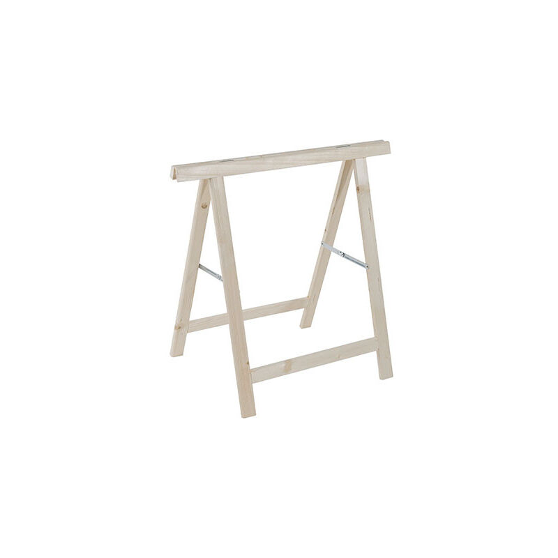 Cavalletto Pieghevole In Abete 75x40x75 Cm Legno Naturale, Compatto...