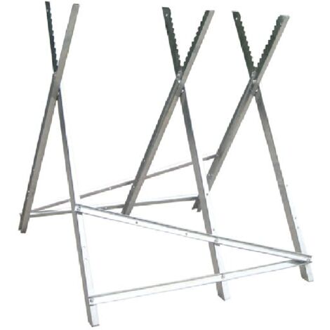 Cavalletto taglialegna richiudibile in ferro zincato cm79x80 portato 150 kg