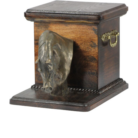 Cavallo arabo I - urna per ceneri di cavallo con statuetta, elegante urna per cavallo, urna unica con busto di cavallo di Art-Dog