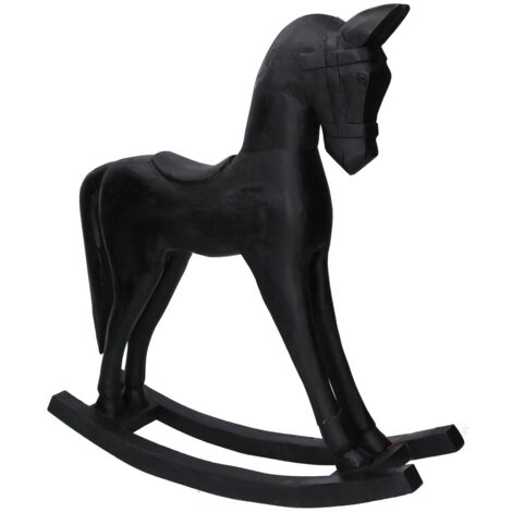Cavallo legno nero cm36x9h39