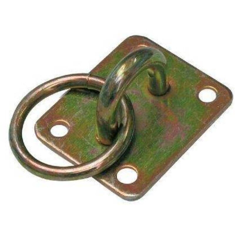 CAVALLOTTO FISSO TONDO + ANELLO 925 - ZINCATO GIALLO S.MM 8,0 MM 20X 21 - 6 pezzi