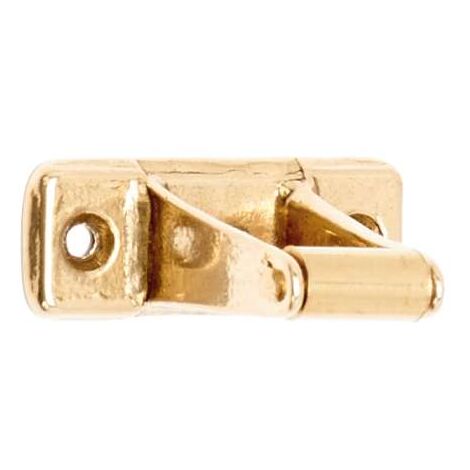 Cavallotto Fisso Per Serramenti Ottone Lucido Mm.20