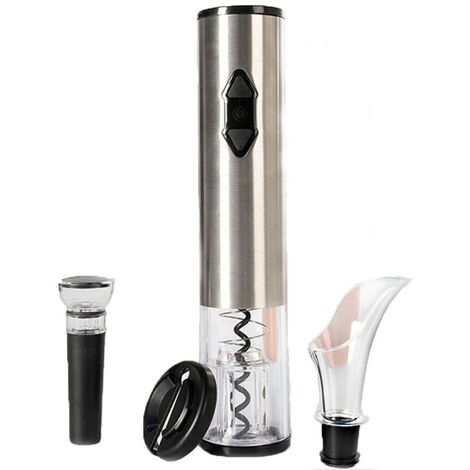 Cavatappi elettrico tira bijou apri bottiglie di vino beccuccio per antigoccia tappo sottovuoto accessorio taglia capsula set 4