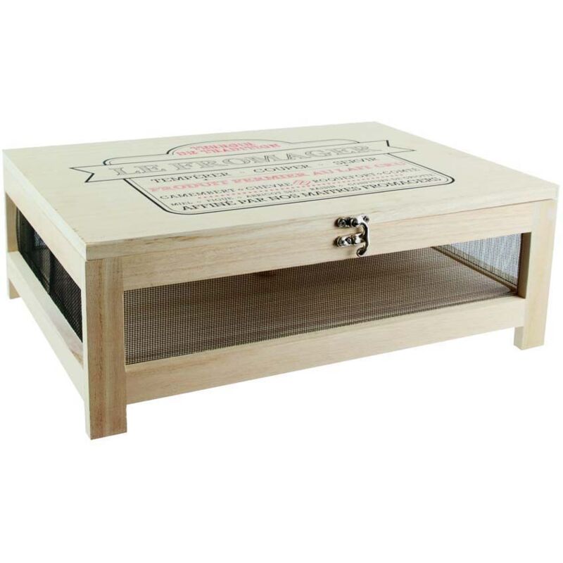 Cave à fromages avec plateau de service en bois