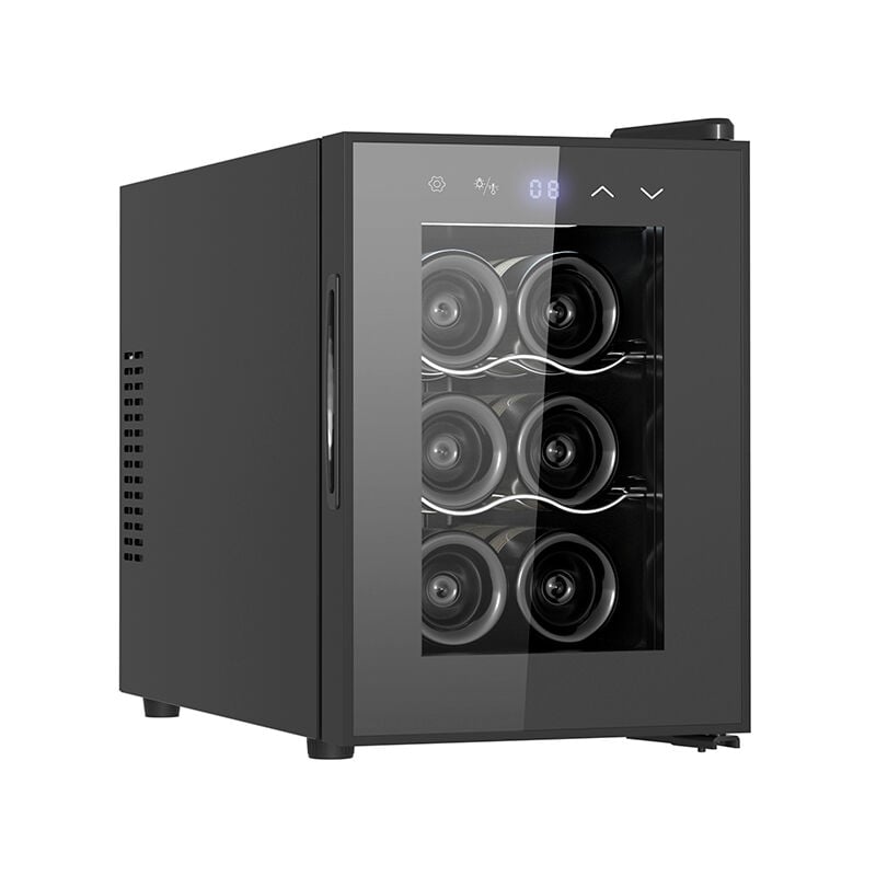 Livoo - Cave à vin de service 6 bouteilles noir GS153