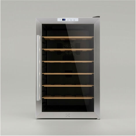 Cave à vin de service 28 bouteilles – Capacité 70 L – Réglage électronique 11°C à 18°C – Système anti-vibration et thermoélectrique – Les Petits Champs