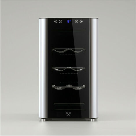 Cave à vin de service 8 bouteilles CAVS8 – Capacité 23 L – Réglage de température 11°C à 18°C – Système anti-vibration – Maison Cavist