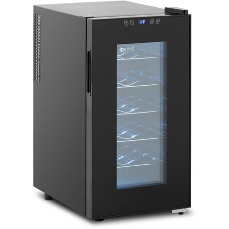 Frigo À Boissons Réfrigérateur Bar Vitrine Porte Double Vitrage 138L Noir