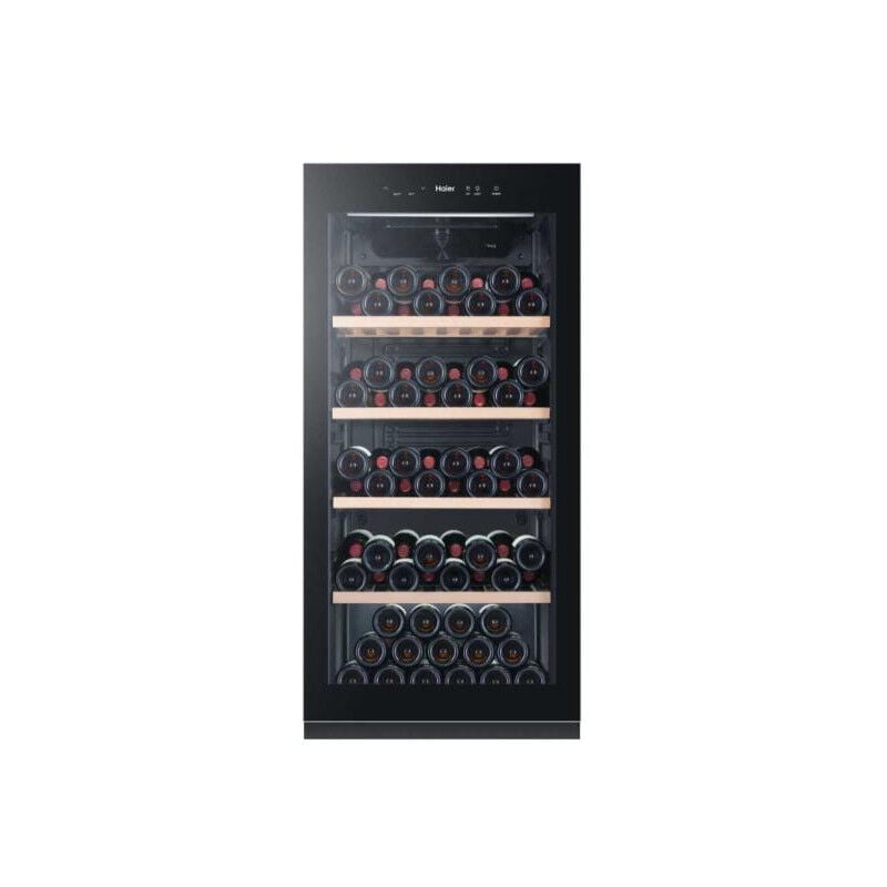 Haier - Cave a Vin HWS116GAE - de vieillissement - Pose libre - 116 bouteilles H126.5 x L59,5 cm - Noir