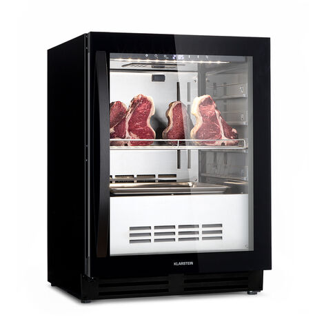Cave de maturation - Klarstein steakhouse pro 98 onyx - pour viande - 1 zone - 98 l - 1-25°c - touch panorama