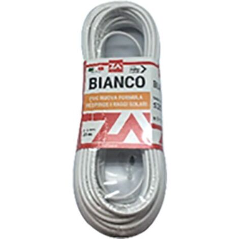 Cavetto acciaio ottonato bianco mm 4,5 mt 20 (2 pezzi)