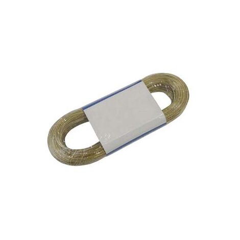 CAVETTO ACCIAIO OTTONATO RIVESTITO IN PVC TRASPARENTE ø mm.4x mt.10