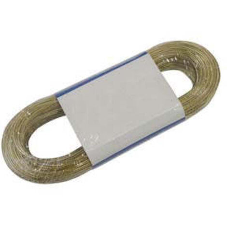 Cavetto Acciaio Ottonato Rivestito In Pvc Trasparente - ø mm.4x mt.10