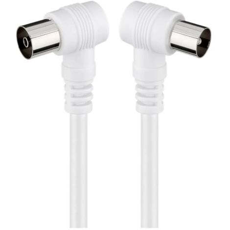 Keple Cavo Coassiale TV Trasmissione Di Segnali HD Televisori Ricevitori Video Audio TV VCR DVD Satellatari SKY Digitale, M MASCHIO – M MASCHIO Adattor Connettor Coaxial Cable 90 Drgree Angolo - Foto 6