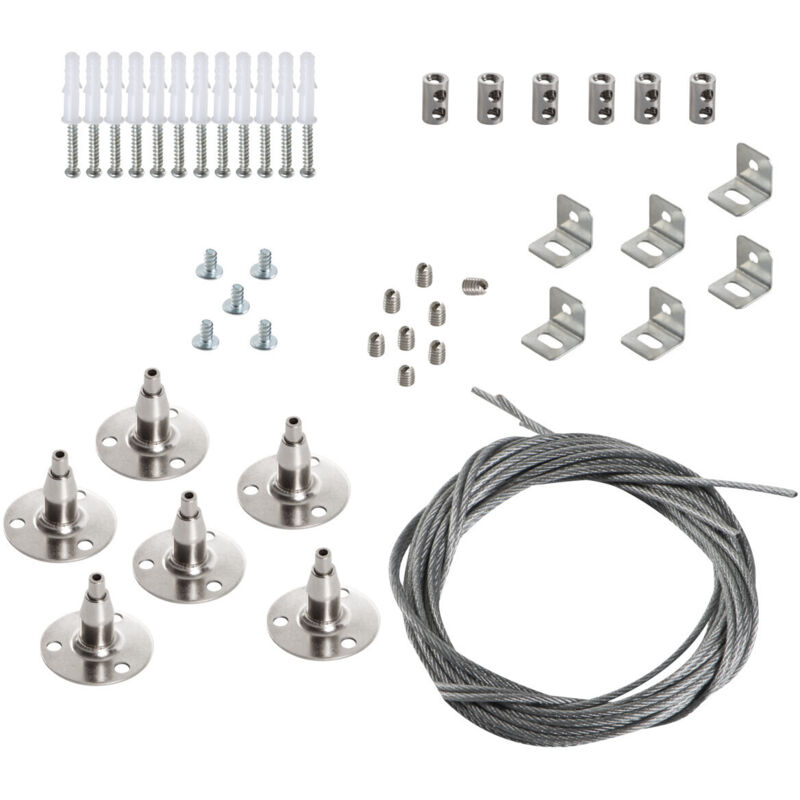 Cavo in acciaio sospeso - Kit 4 pezzi - 1000 mm - bravo 12030