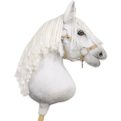 Cavezza regolabile per cavalli Hobby Horse A3 - Beige