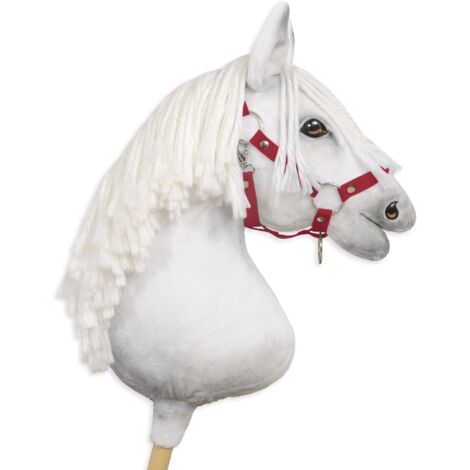 Cavezza regolabile per cavalli Hobby Horse A3 - Borgogna