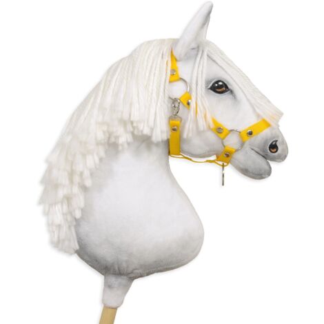 Cavezza regolabile per cavalli Hobby Horse A3 - Gialla