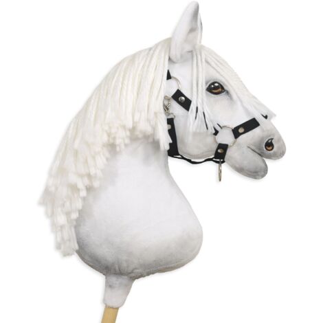 Cavezza regolabile per cavalli Hobby Horse A3 - Nera