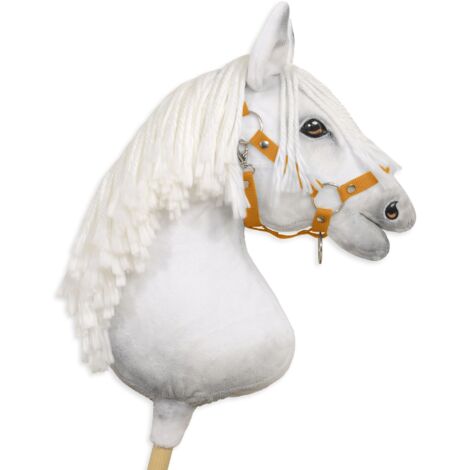 Cavezza regolabile per cavalli Hobby Horse A3 - Senape