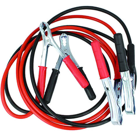 Cavi collegamento batteria auto - Specifiche: mt 2,5 sezione mmq 16 pinze rosso+nero 120amp