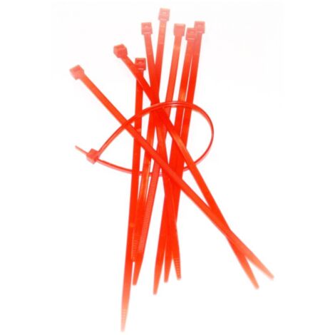 Cavi Di Nylon Rosso Serre 280X 4,5 Millimetri A100 Pezzi. Sapi