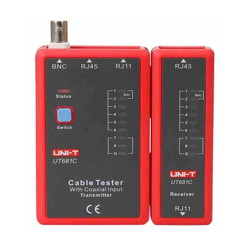 Image of Uni-t - Cavi tester Rete Rj45 e Telefono Rj11 e Bnc Ut681c