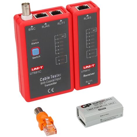 Cavi tester Rete Rj45 e Telefono Rj11 e Bnc Ut681c