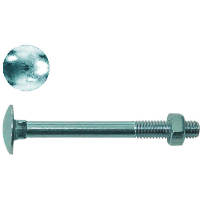 Cavicchie acciaio testa tonda con dado - ø mm.6x90...