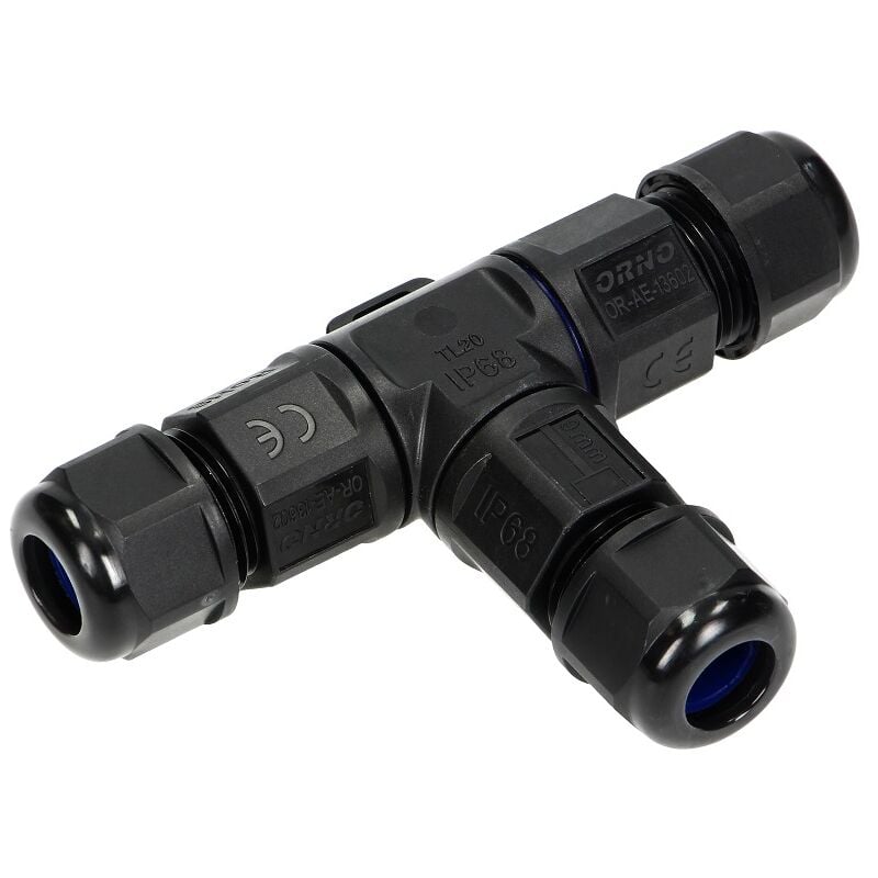 AE-13602 Connettori Stagni Raccordo a t Per Cavo IP68 3x4mm² 450V / 25A - Orno