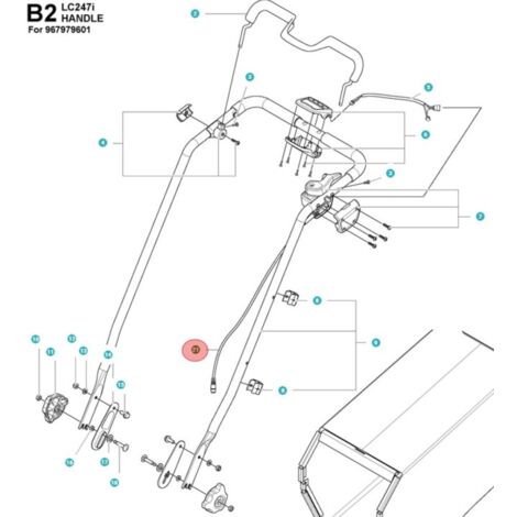CAVO 597688701 ORIGINALE HUSQVARNA