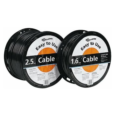 Cavo a doppio isolamento professionale 2,5 mm Gallagher per messa a terra di recinti elettrici: diametro 2.5mm - lunghezza 25m