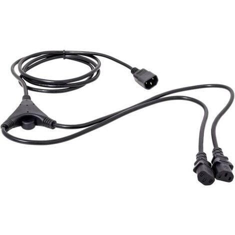 Cavo a Y IEC HAWA 1008273 Nero 5.00 m