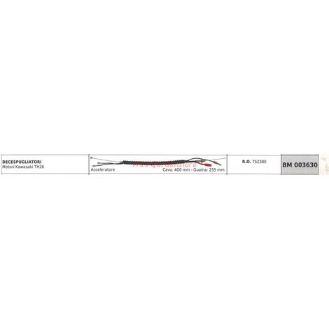 Cavo acceleratore BLUE BIRD decespugliatore Motori Kawasaki TH26 003630