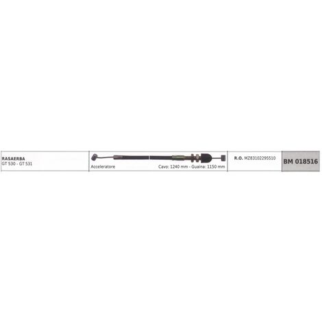 Cavo acceleratore HONDA rasaerba GT530 GT531 cavo 1240 mm guaina 1150 mm